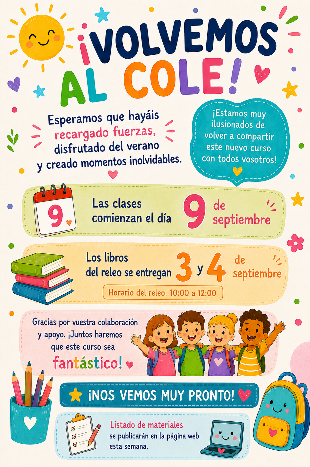Cartel inicio curso 2026-2027